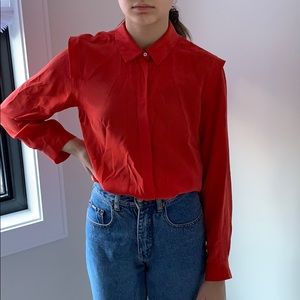 Sandro Red/Orange Blouse